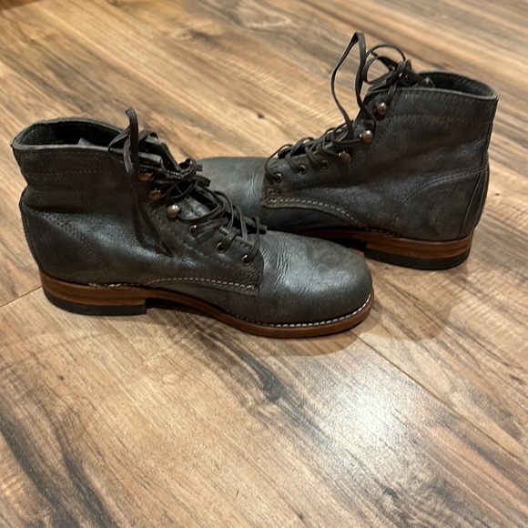 Wolverine 1000 mile boots genuine leather silver lace - Picture 7 of 9